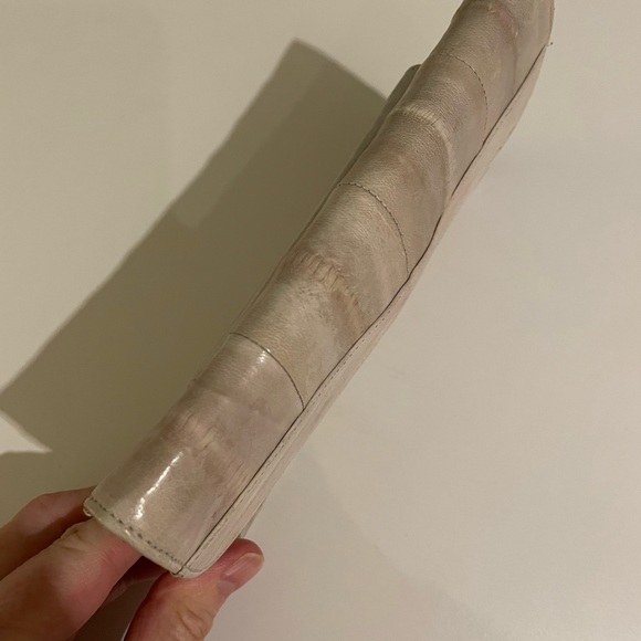 Vintage EEL skin wallet with check book - Picture 6 of 9